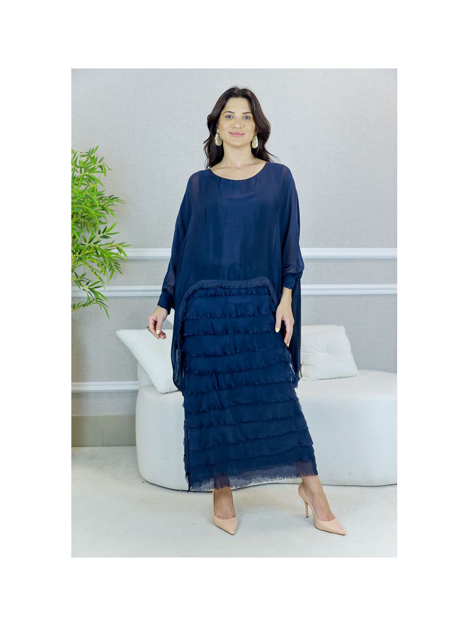 VESTIDO RAINHA MARINHO