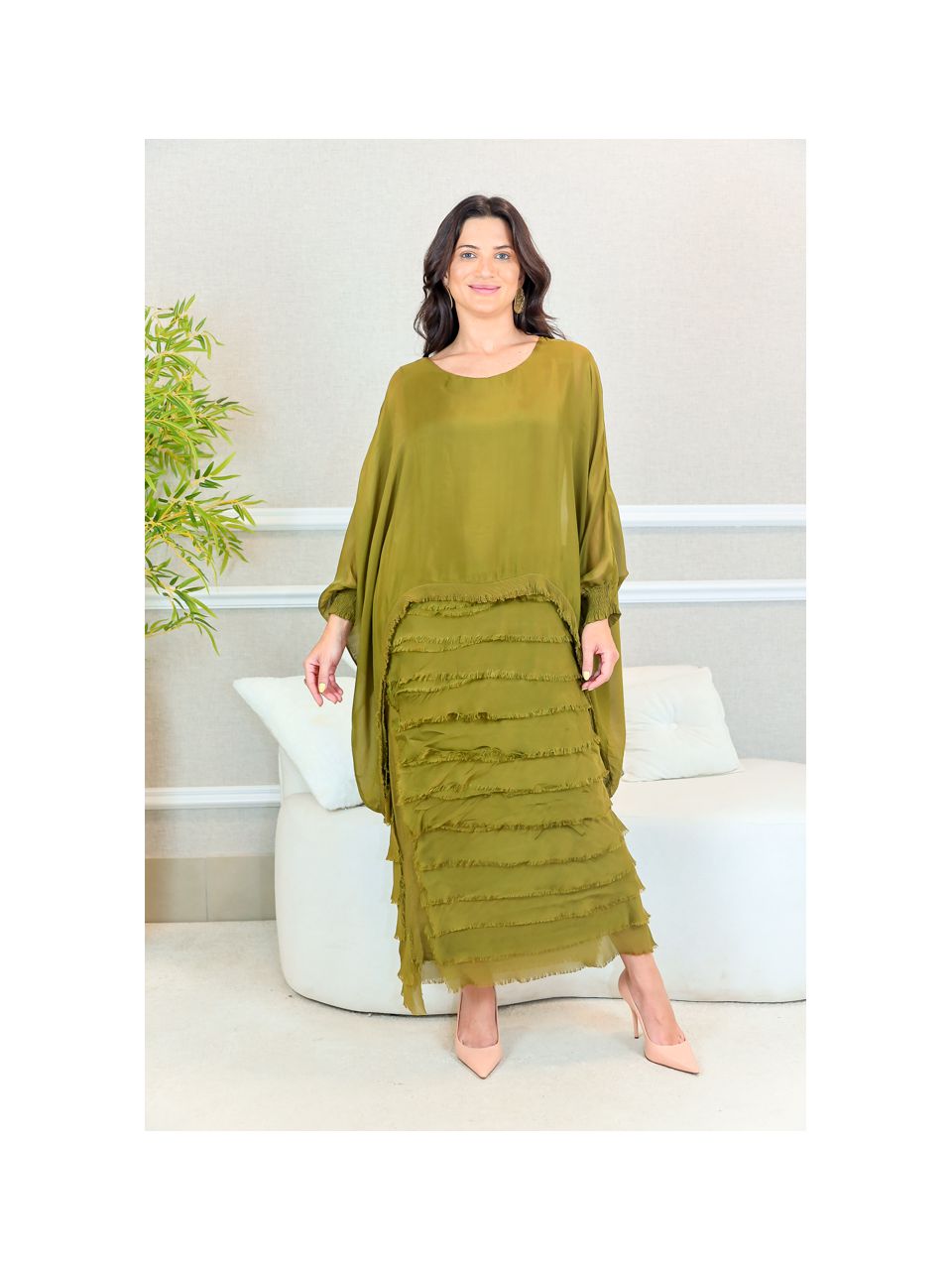 VESTIDO RAINHA PISTACHE