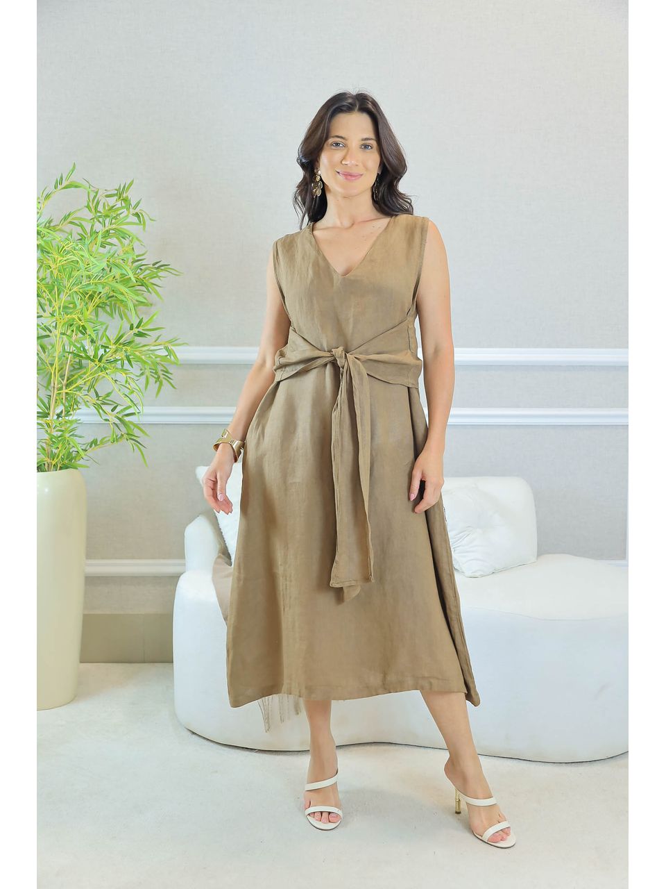 VESTIDO TASHA CAPUCCINO