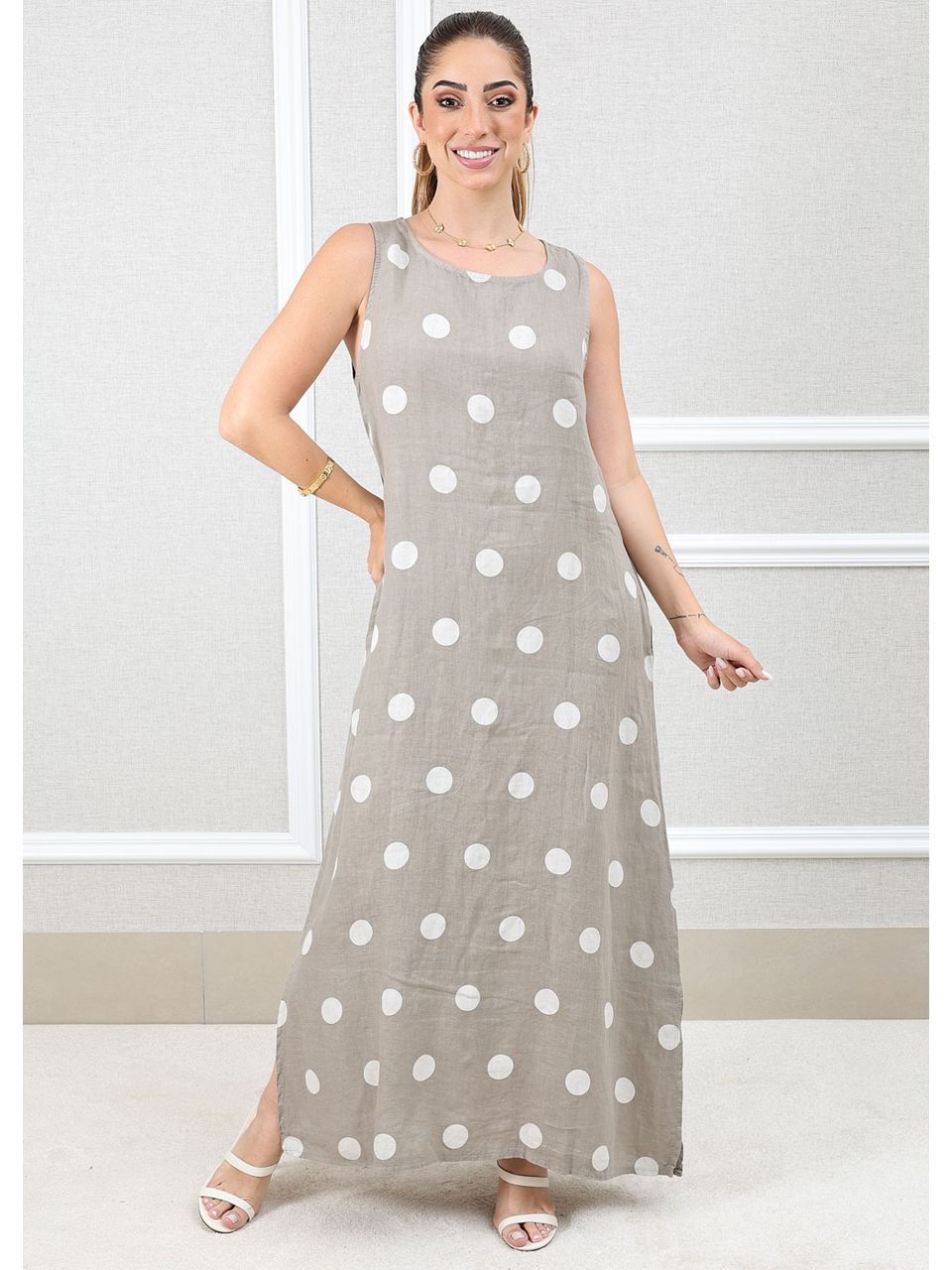 Vestido Amanda Linho Italiano Fendi