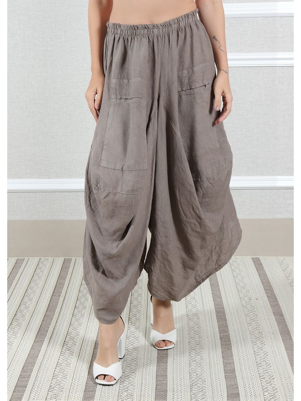 Calça Saruel Linho Italiano Fendi
