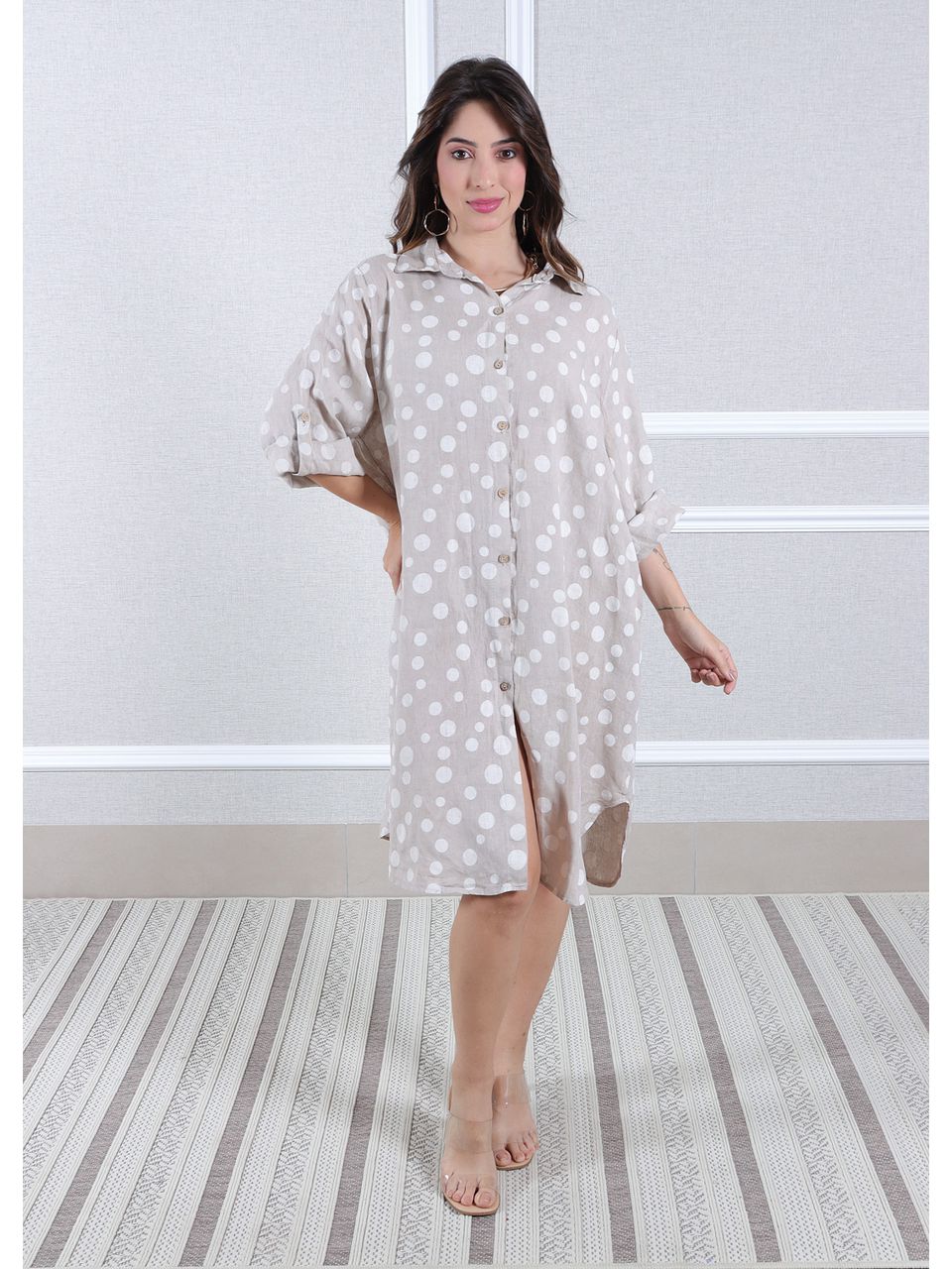Chemise Vilma Linho Italiano Cru