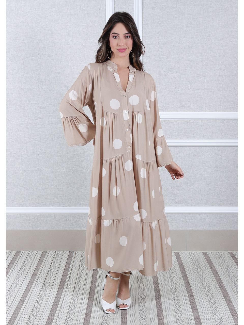 Vestido Bianca Viscose Italiana Fendi