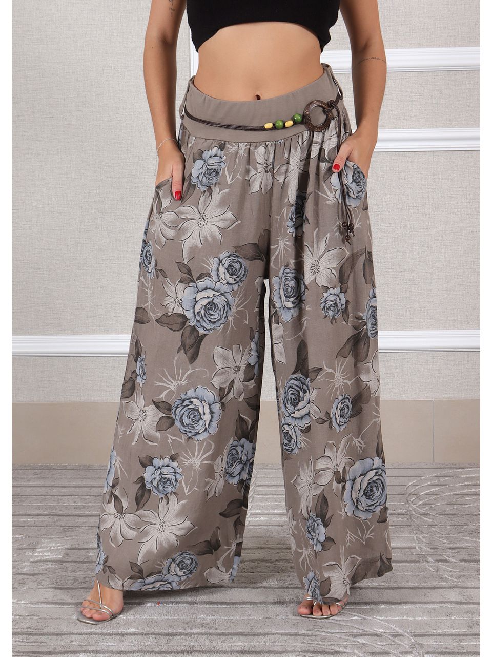 Calça Bonnie Linho Italiano Fendi