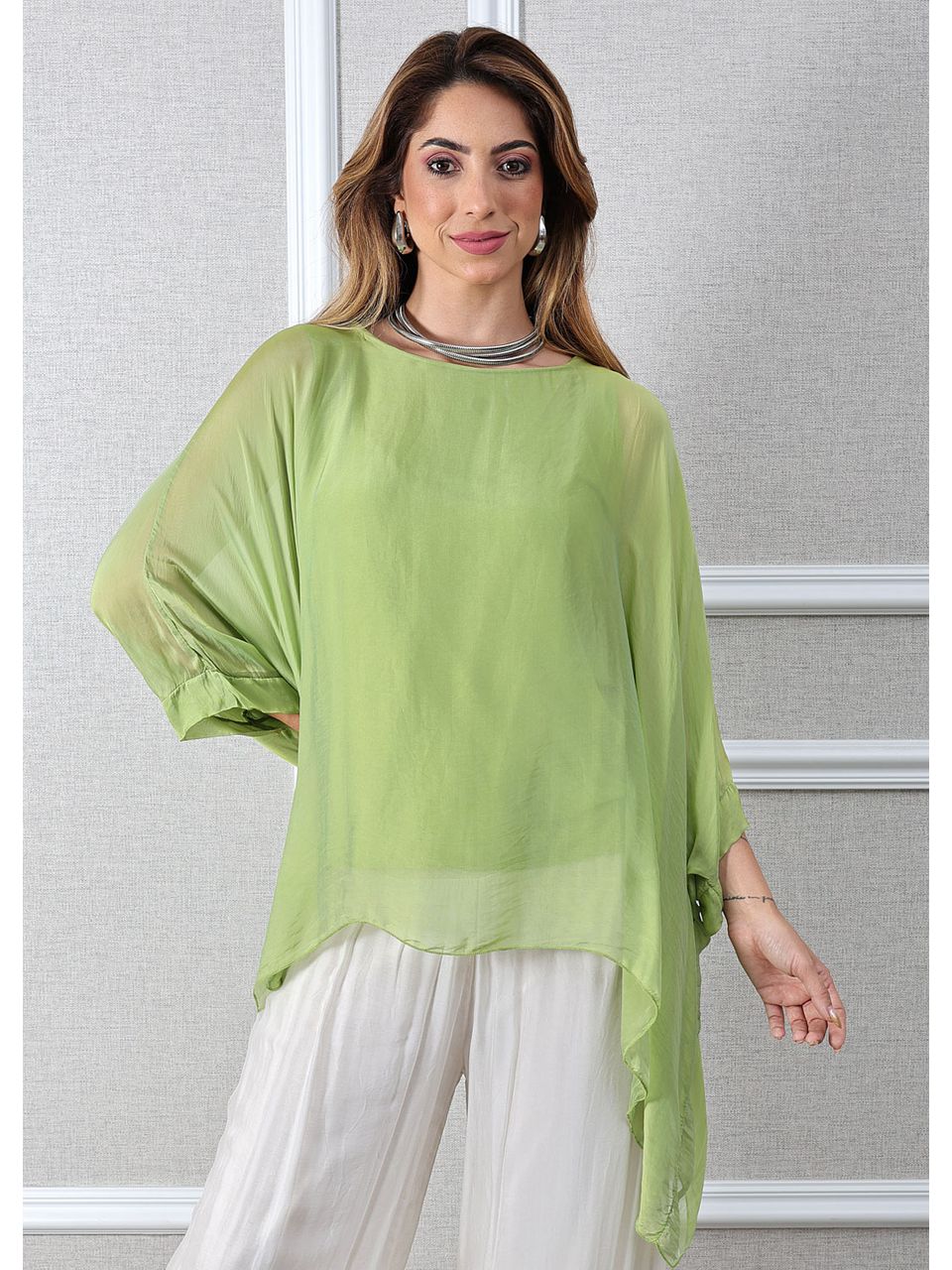 Bata Rafa Seda Italiana Verde Lima