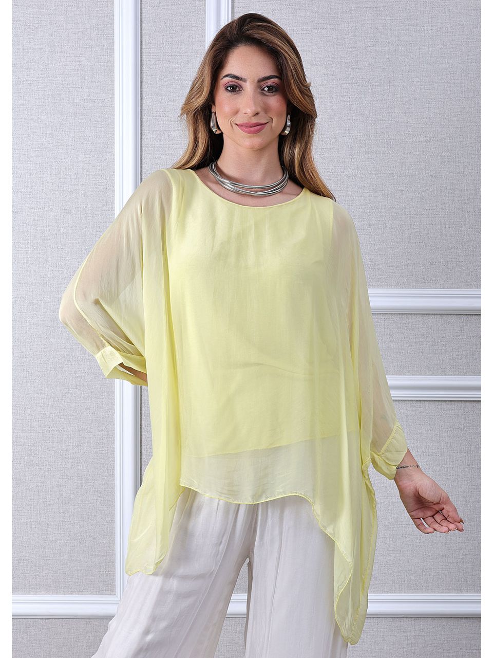 Bata Rafa Seda Italiana Amarelo