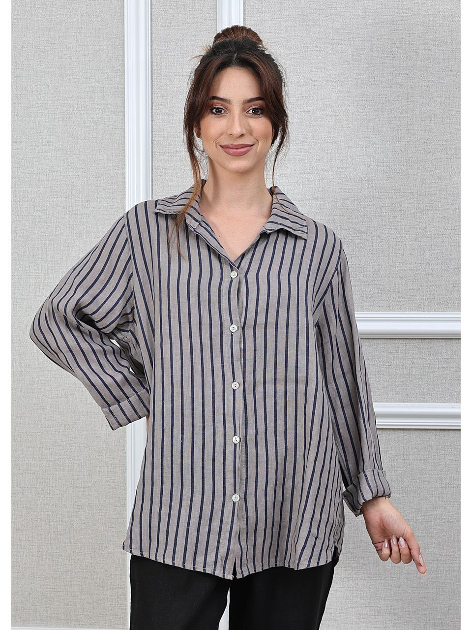 Camisa Monica Linho Italiano Fendi