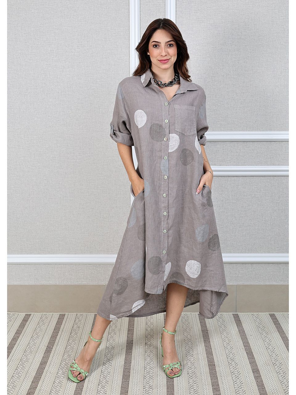 Chemise Tati Linho Italiano Fendi