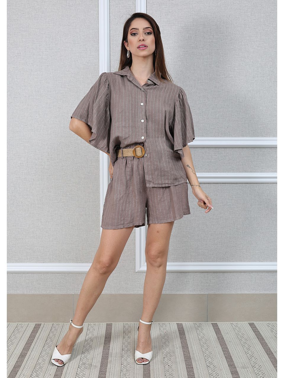 Conjunto Marcela Linho Italiano Fendi