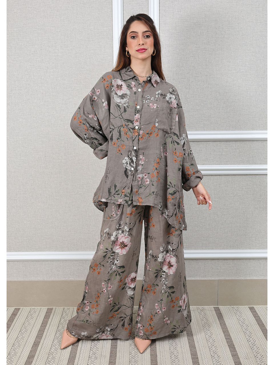 Conjunto Angela Linho Italiano Fendi