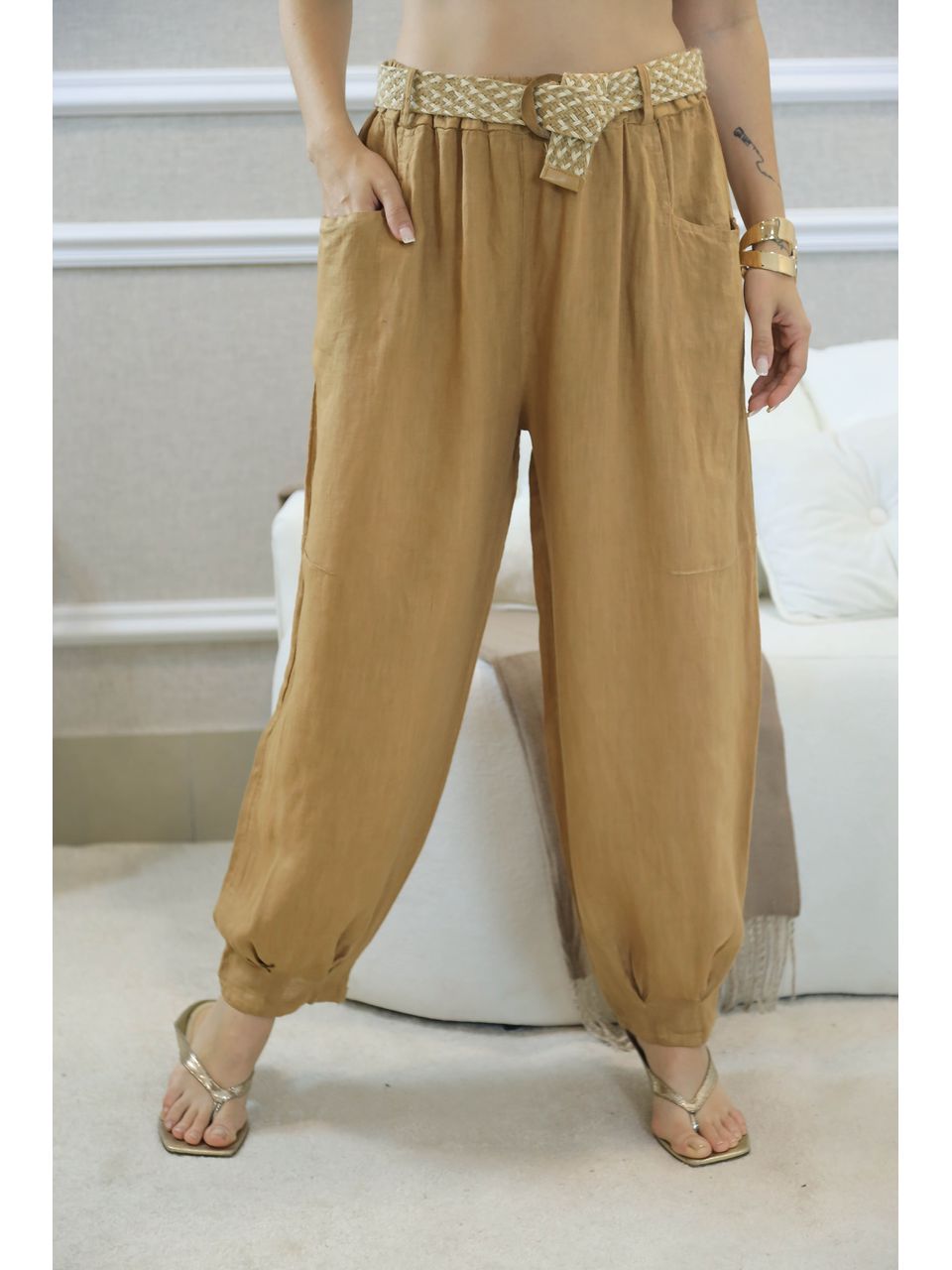 CALÇA SORAYA CARAMELO
