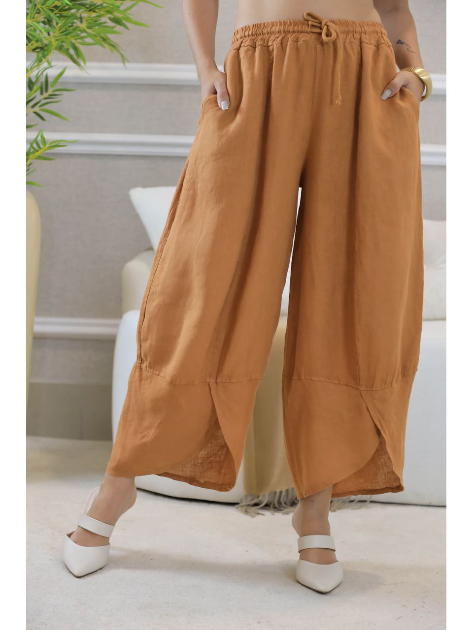 CALÇA AYRA PANTALONA TERRA COTA 