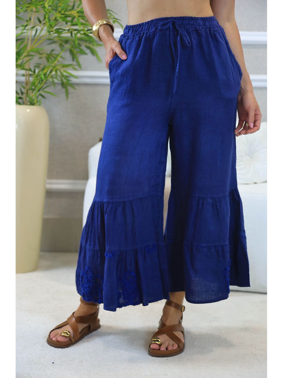 CALÇA ANNETTE MARINHO