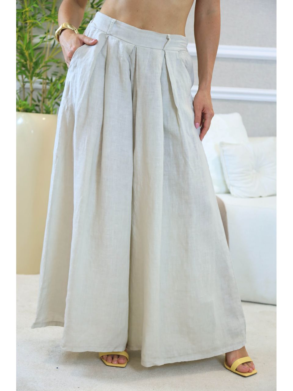 CALÇA PENELOPE BEGE