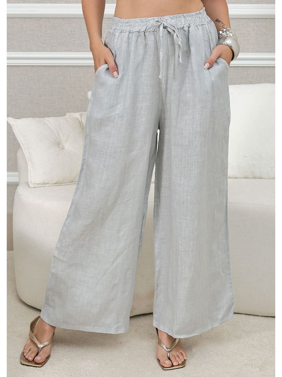CALÇA CLEIDE CINZA