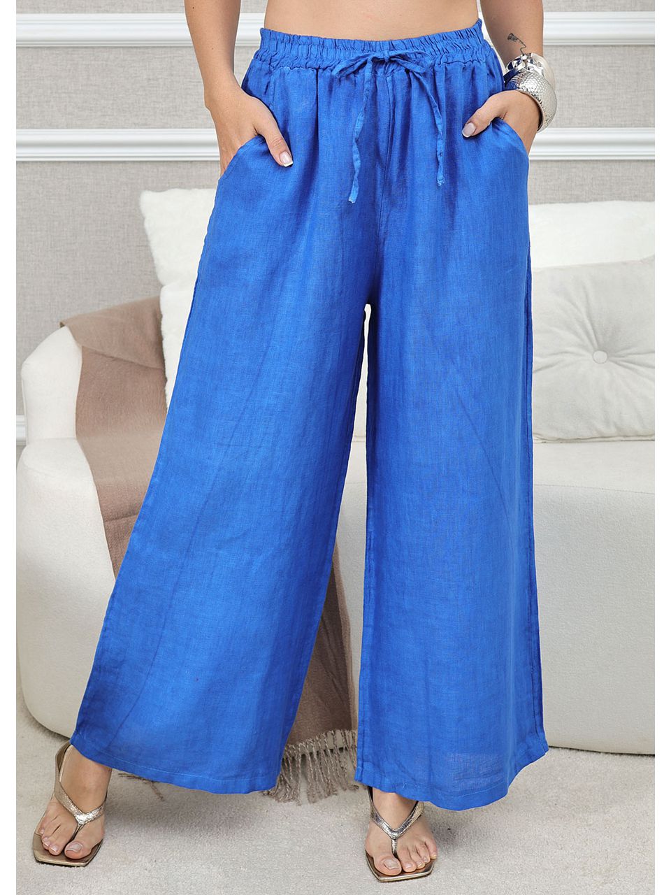 CALÇA CLEIDE AZUL ROYAL