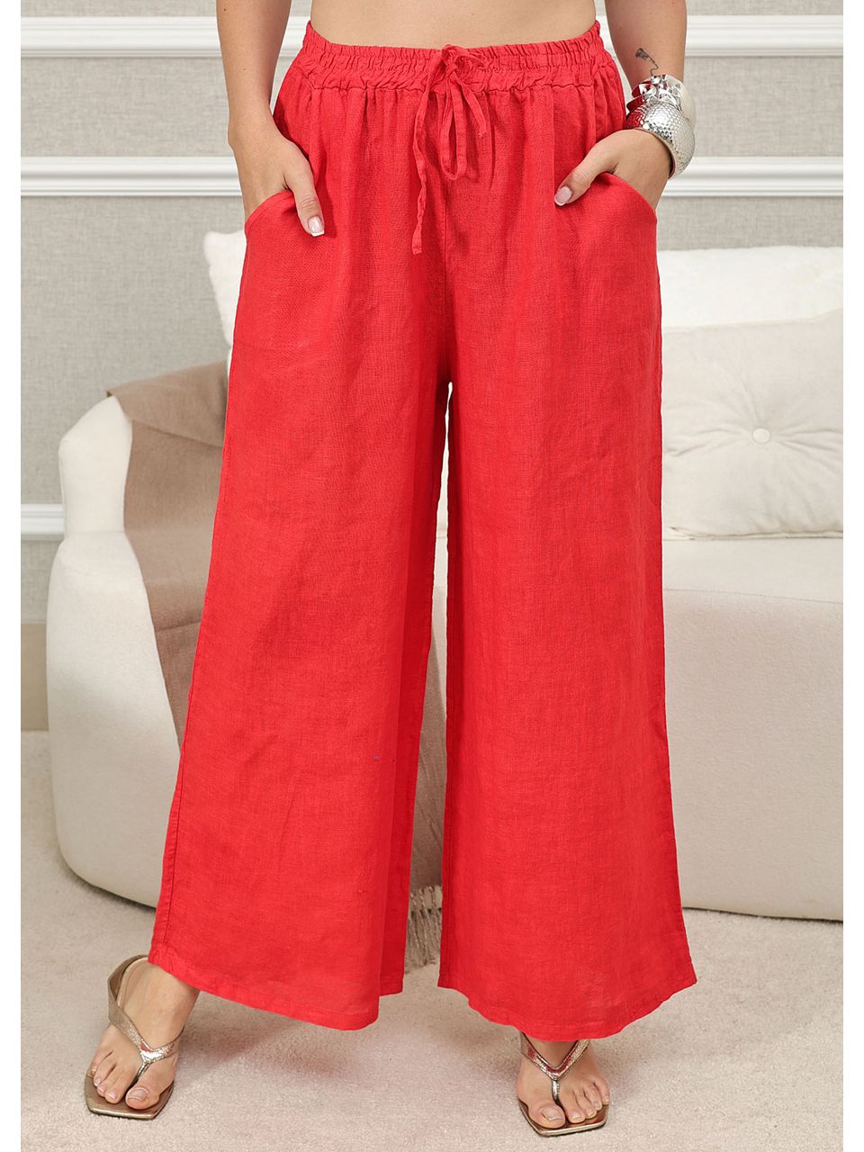 CALÇA CLEIDE VERMELHO