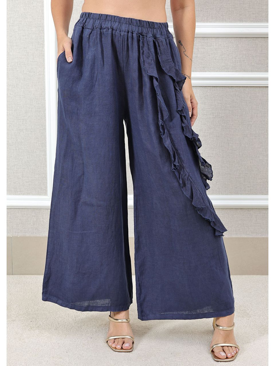 CALÇA CLARICE AZUL MARINHO