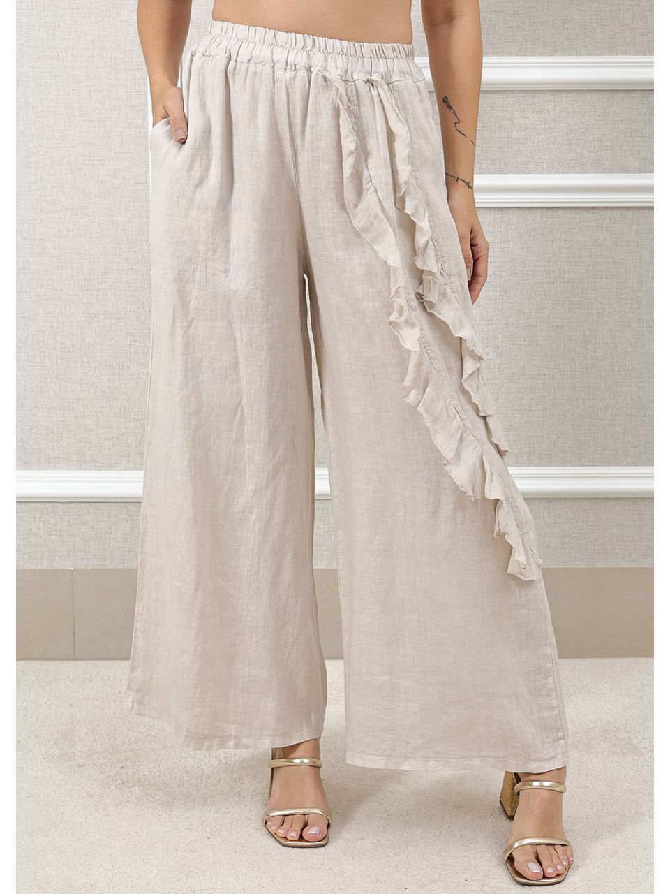 CALÇA CLARICE BEGE