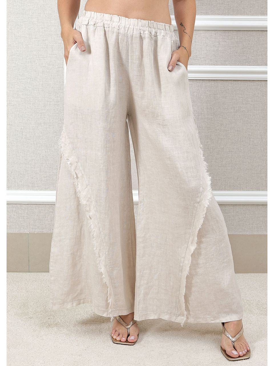 CALÇA SARA BEGE