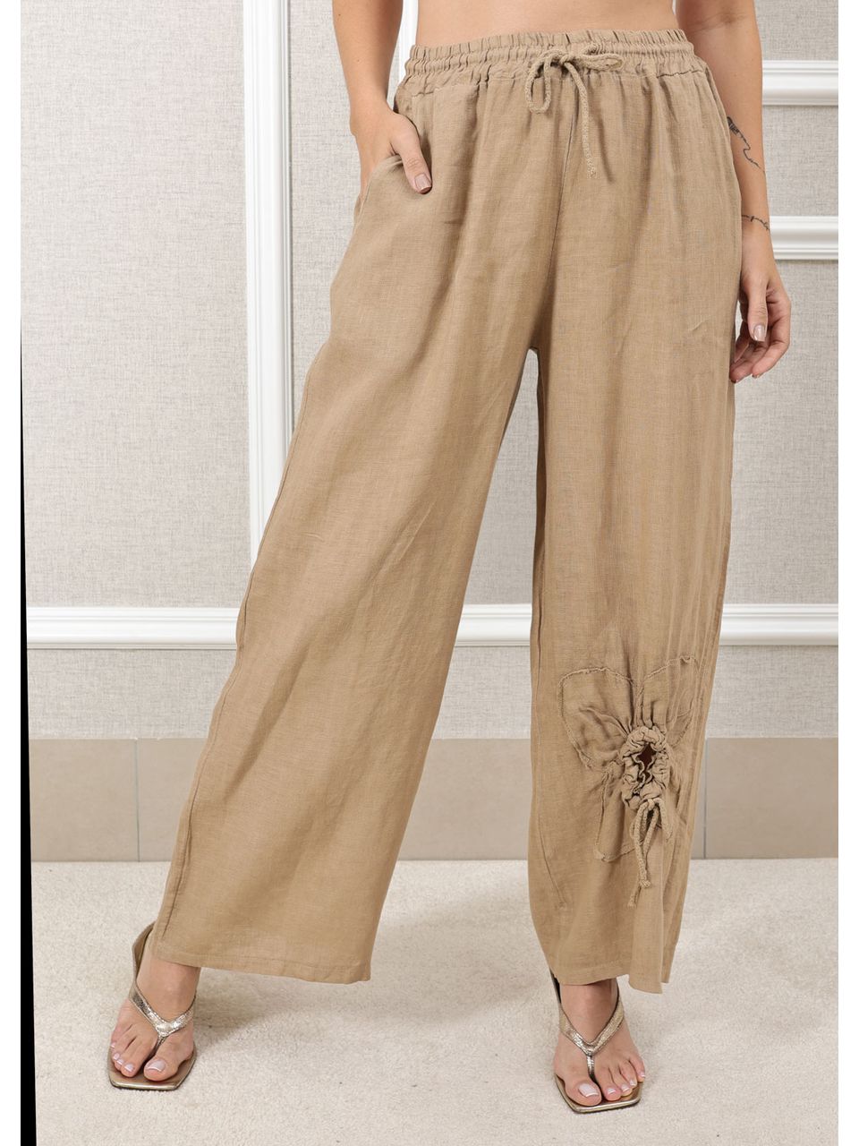CALÇA ISABEL CARAMELO