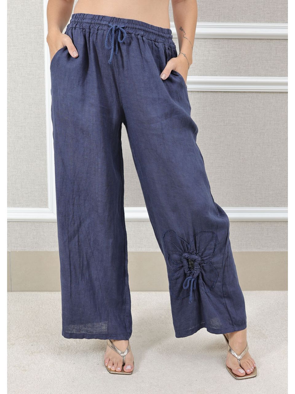 CALÇA ISABEL AZUL MARINHO