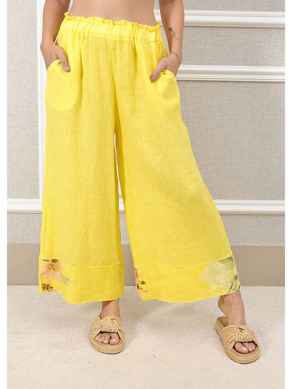 CALÇA OLÍVIA AMARELO