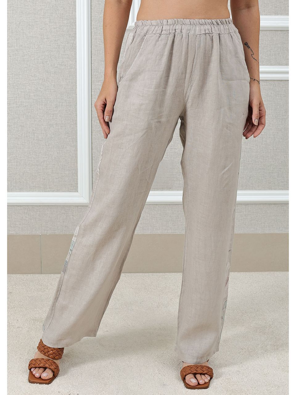 CALÇA NAIRA BEGE