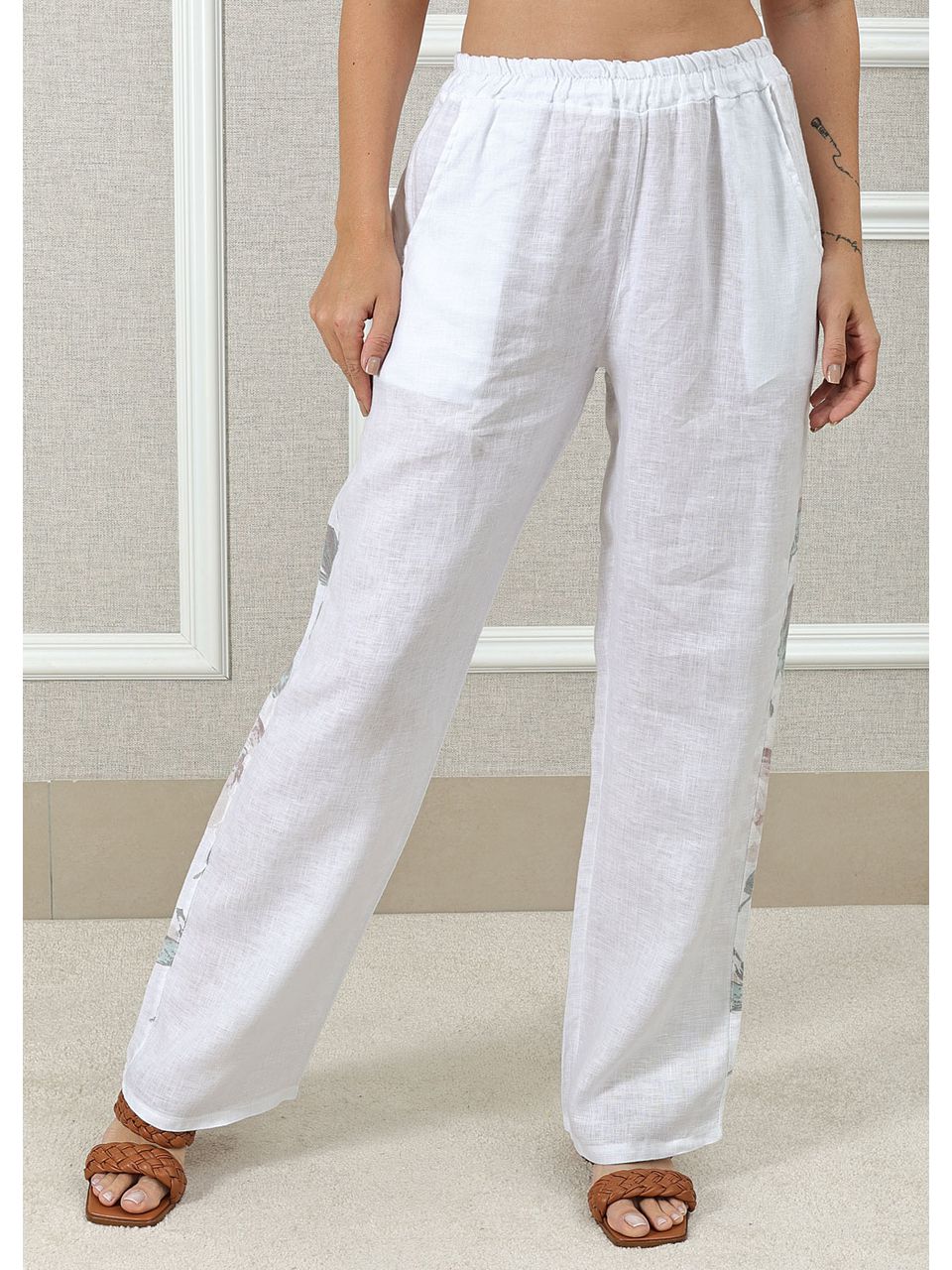 CALÇA NAIRA BRANCO
