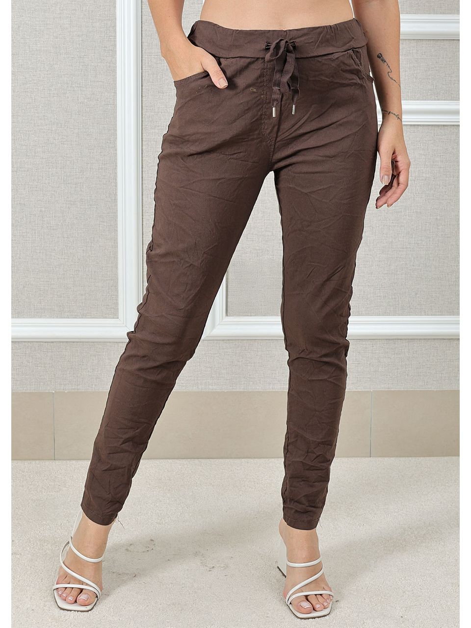 CALÇA VANESSA LIOCEL MARROM