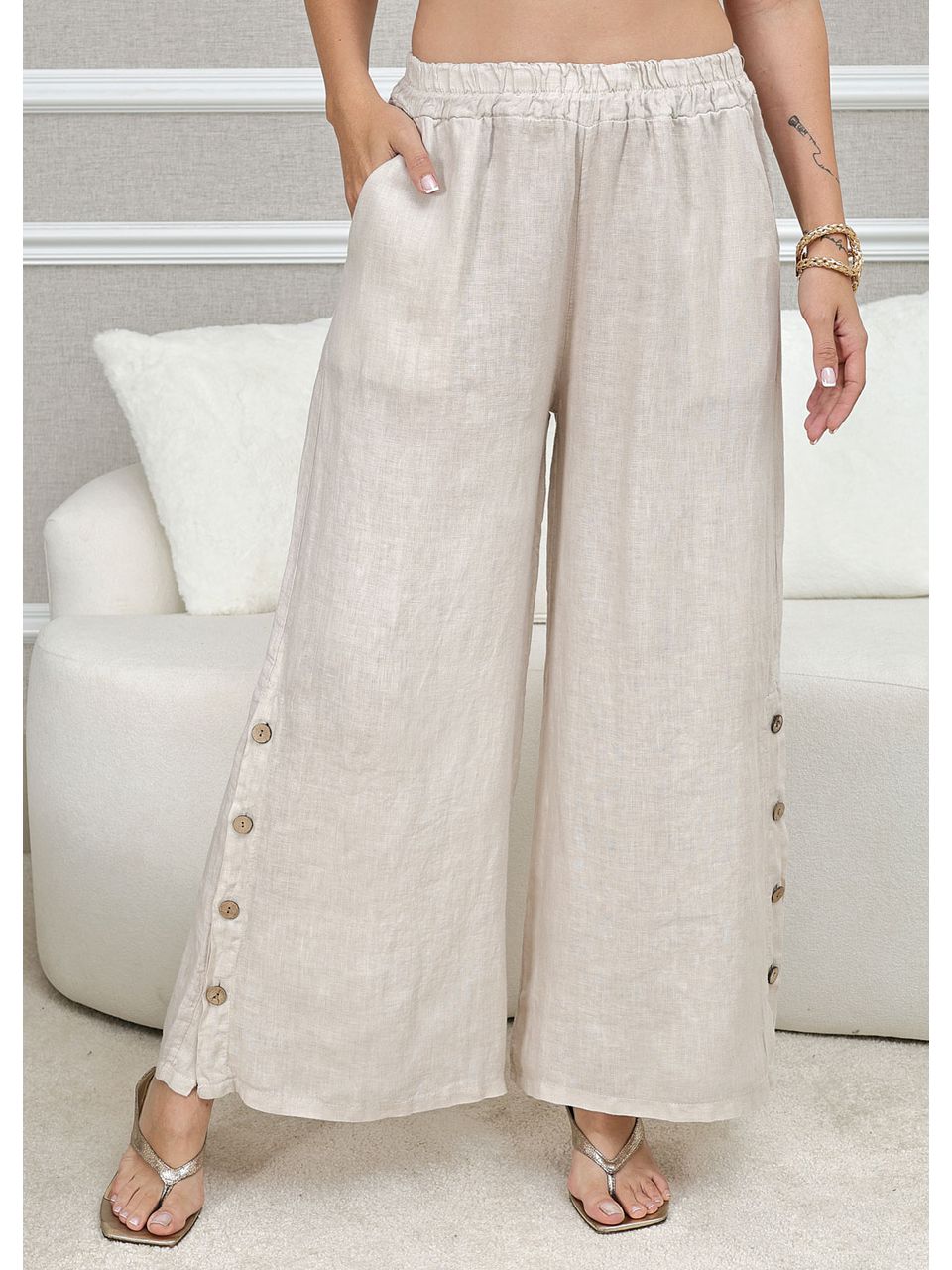 CALÇA ROSANA BEGE