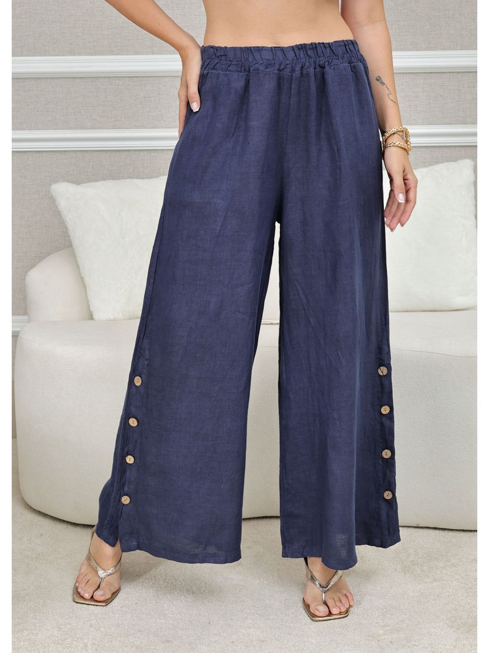 CALÇA ROSANA AZUL MARINHO