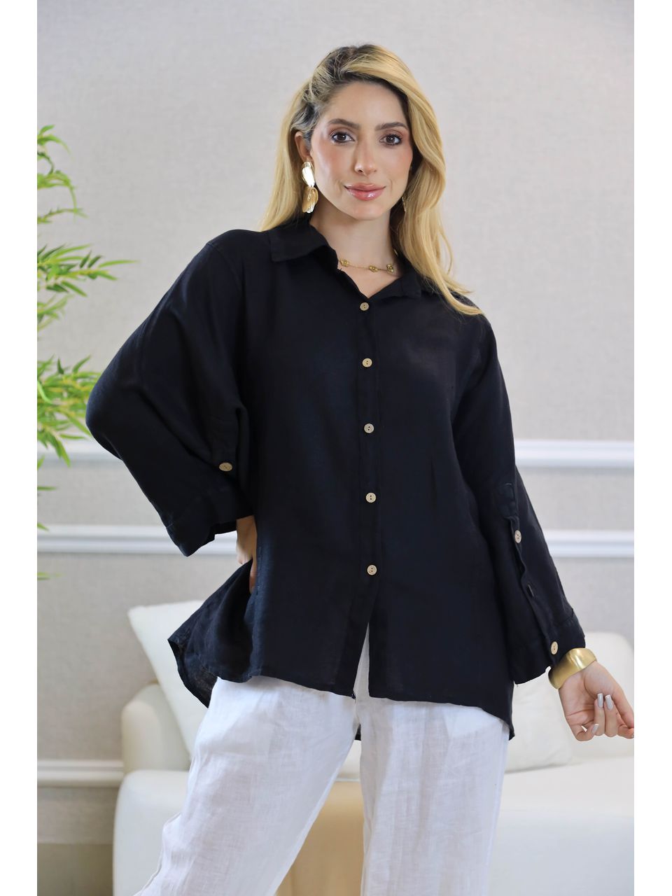 CAMISA VANDA PRETO