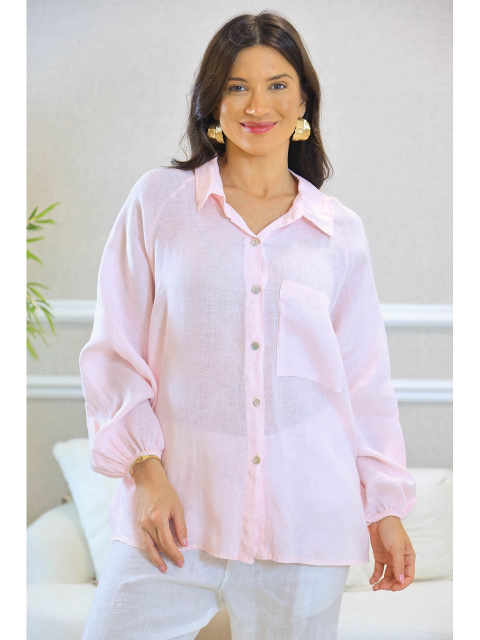 CAMISA BRENDA ROSA BEBÊ