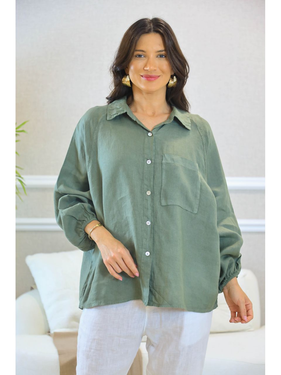 CAMISA BRENDA MILITAR