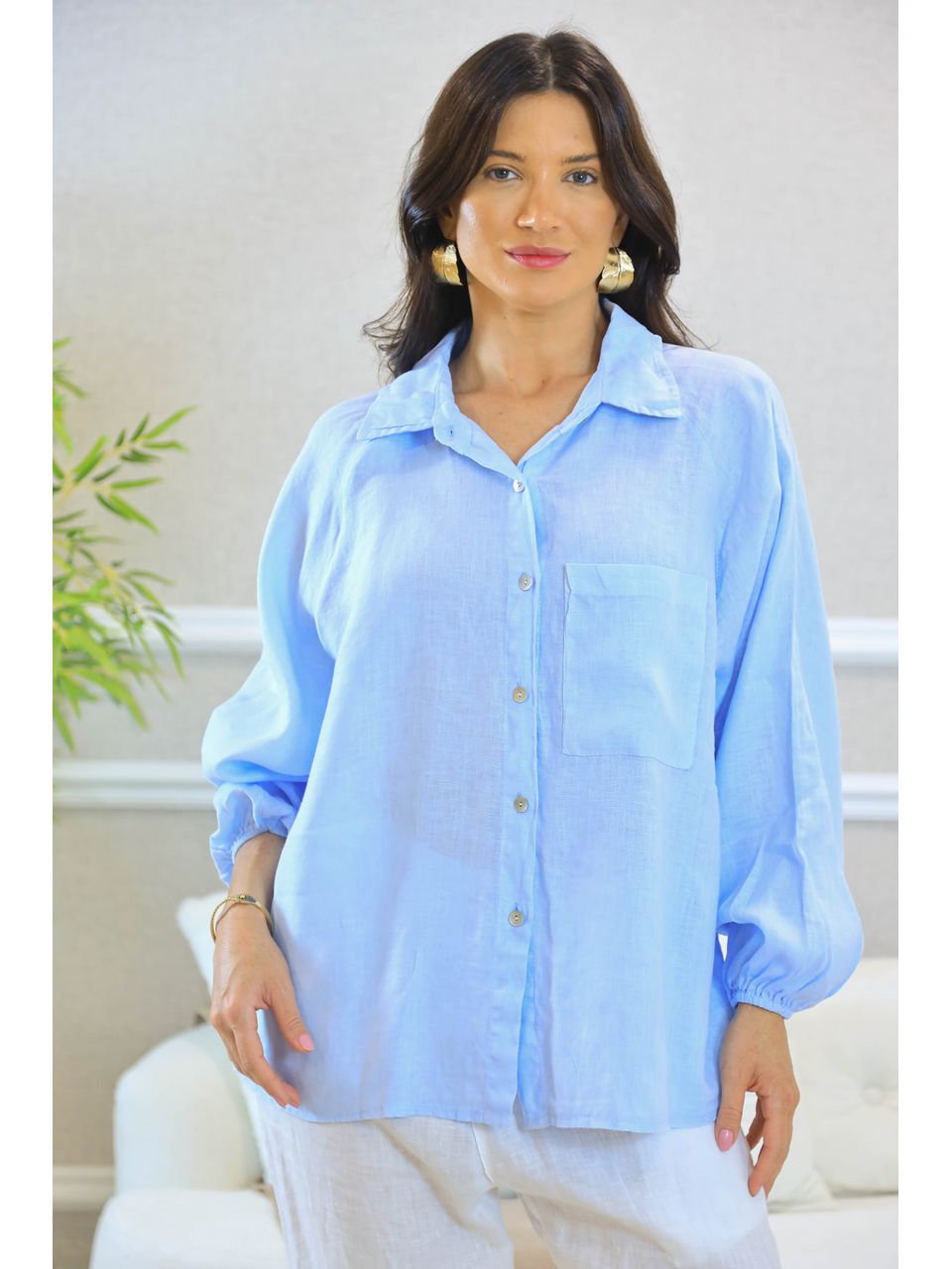 CAMISA BRENDA AZUL BEBE