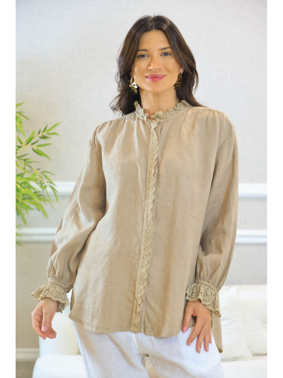 CAMISA EDVANIA CARAMELO
