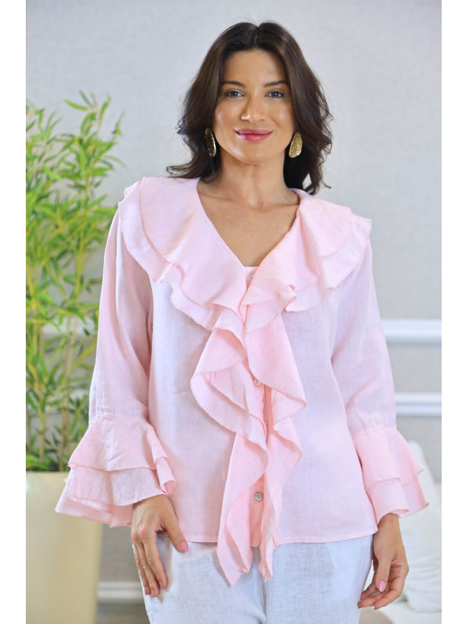 CAMISA AMARA ROSA BEBÊ