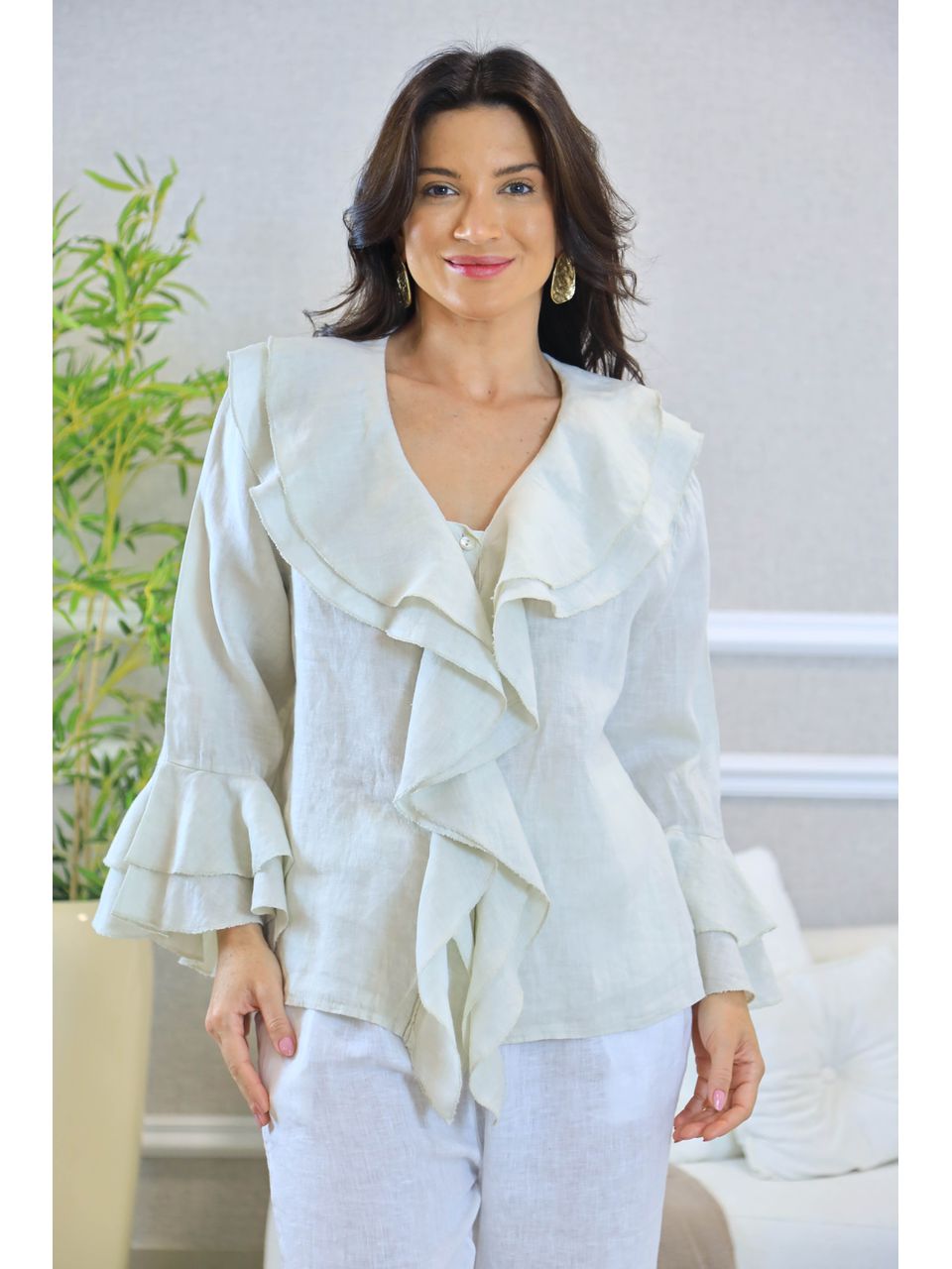 CAMISA AMARA BEGE