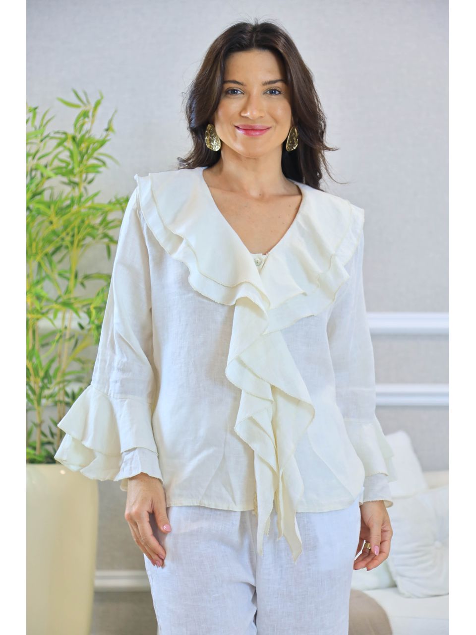 CAMISA AMARA OFF WHITE