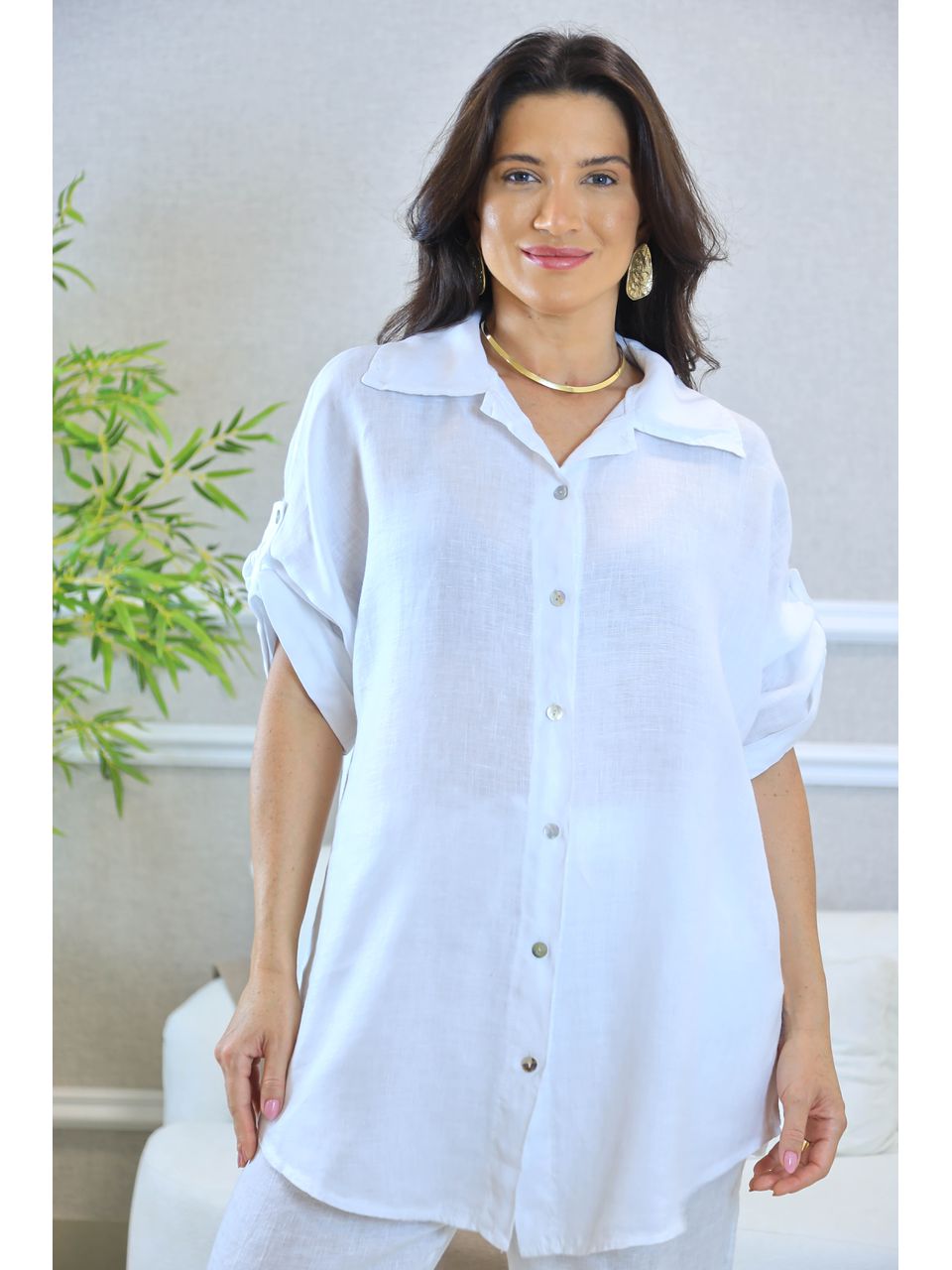 CAMISA MENDONÇA BRANCO