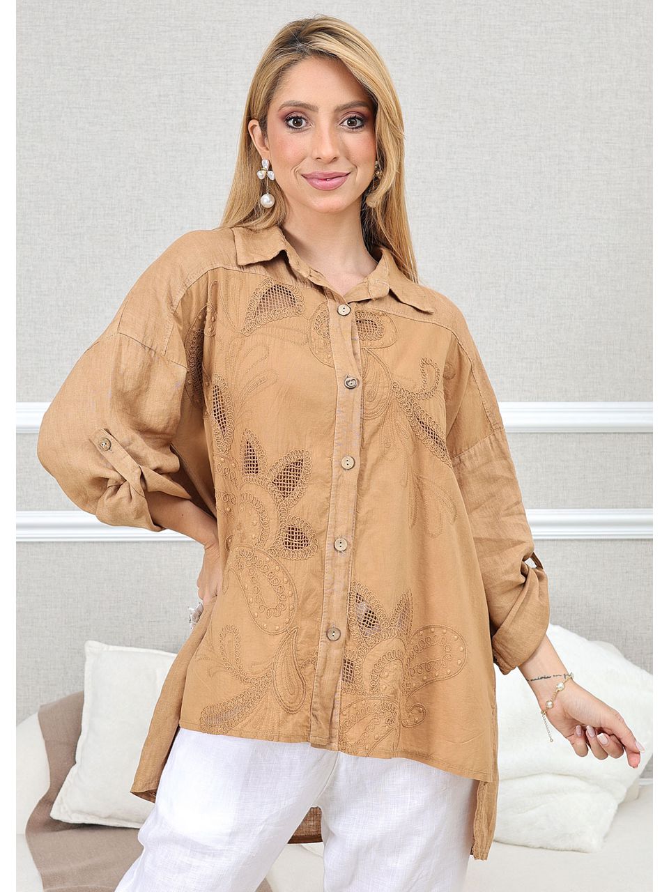 CAMISA SAMARA CARAMELO
