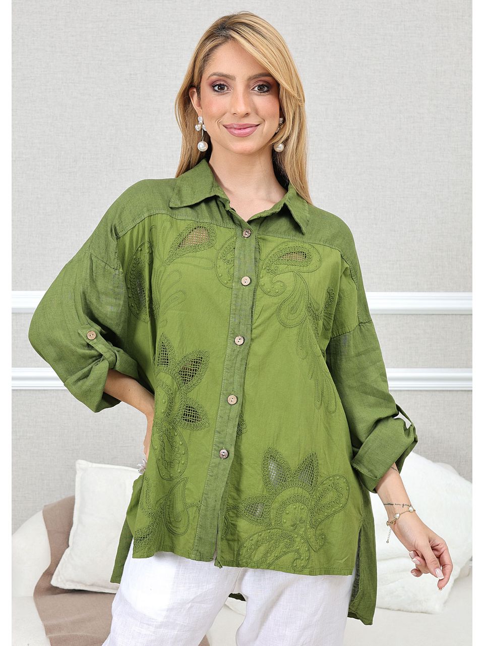 CAMISA SAMARA VERDE MUSGO