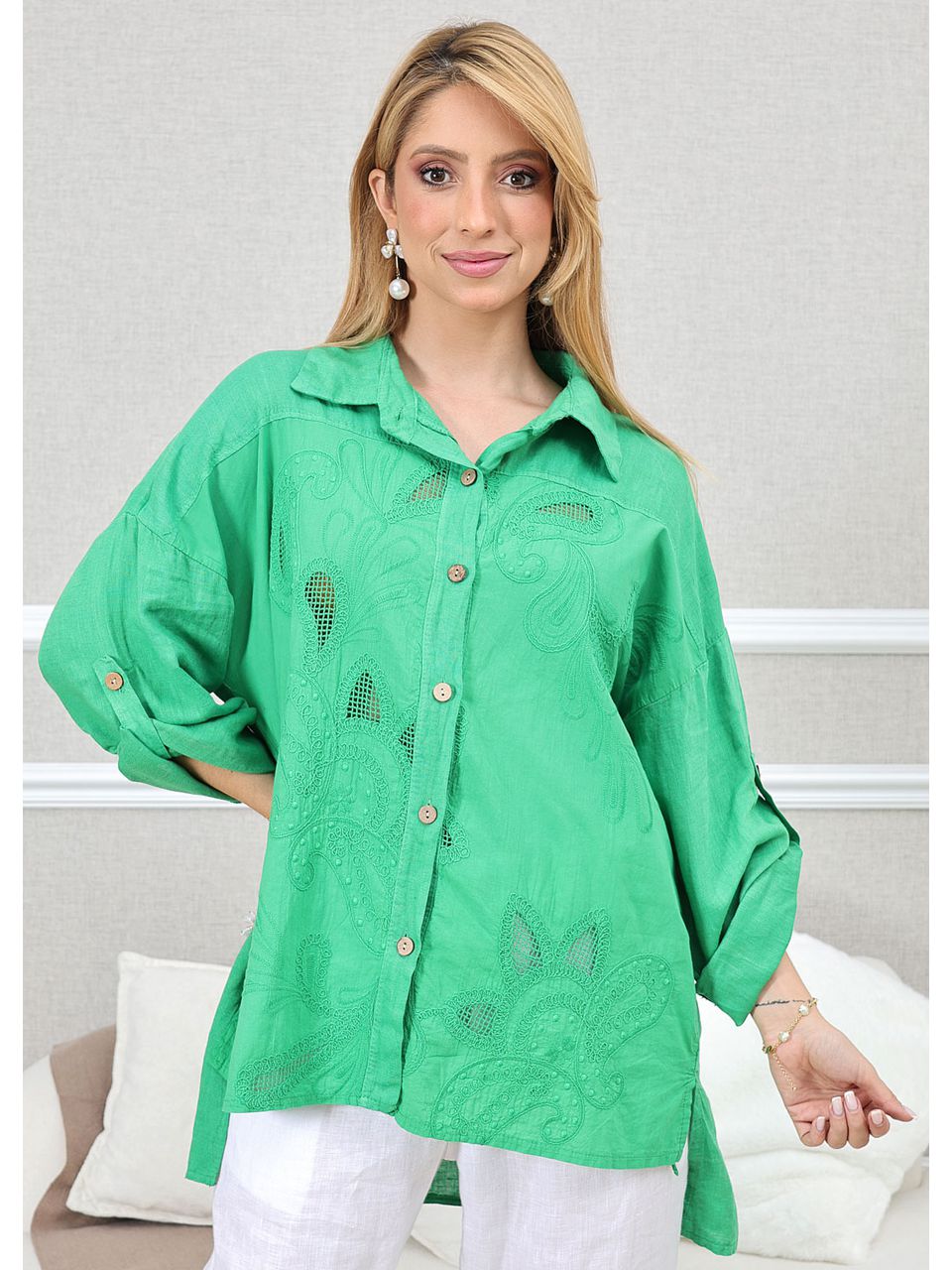 CAMISA SAMARA VERDE GUCCI