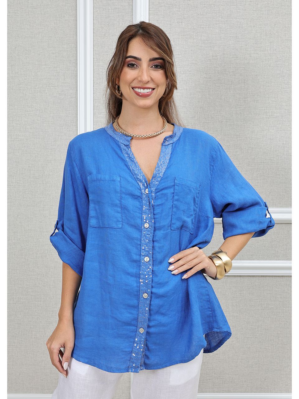 CAMISA SILMARA AZUL ROYAL