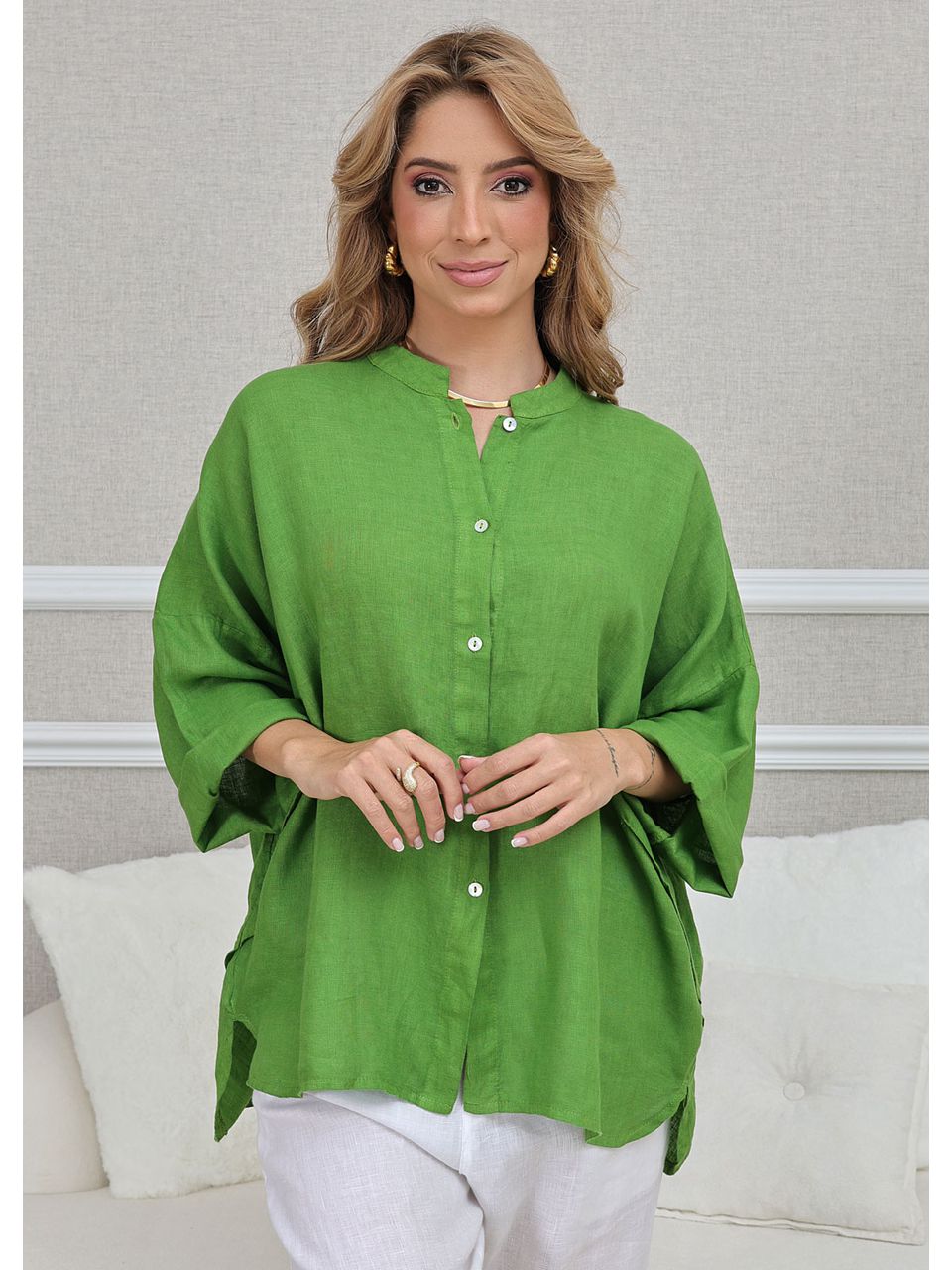 CAMISA LUANA PISTACHE