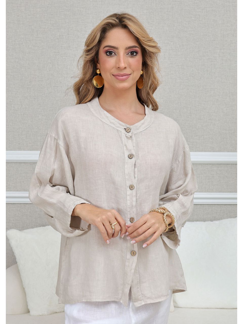 CAMISA KEILA BEGE