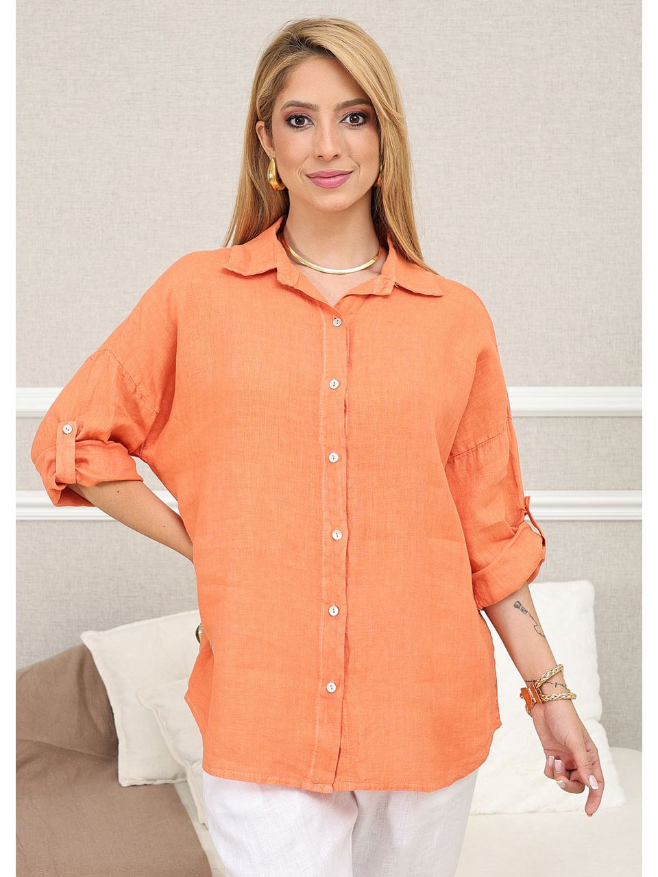CAMISA MANDALA CORAL