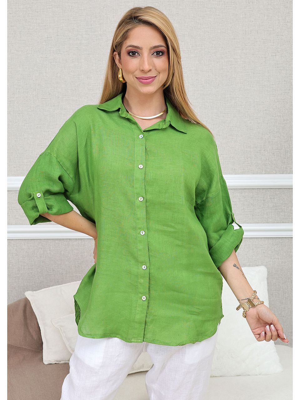 CAMISA MANDALA VERDE GUCCI