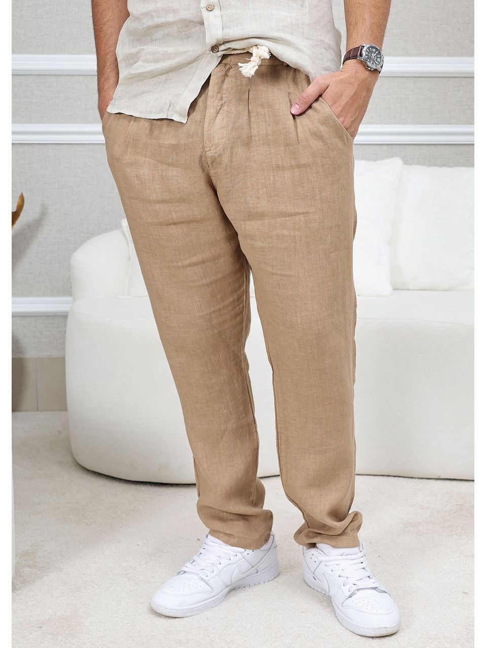 CALÇA DAVI MASCULINO CARAMELO